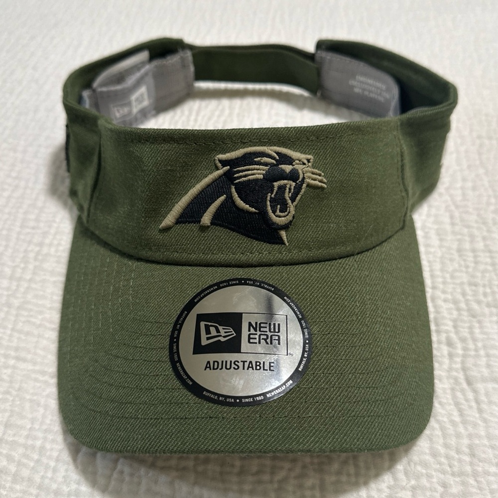 RARE Authentic New Era Hat Cap NFL Carolina Panthers Salute Service Adjustable
